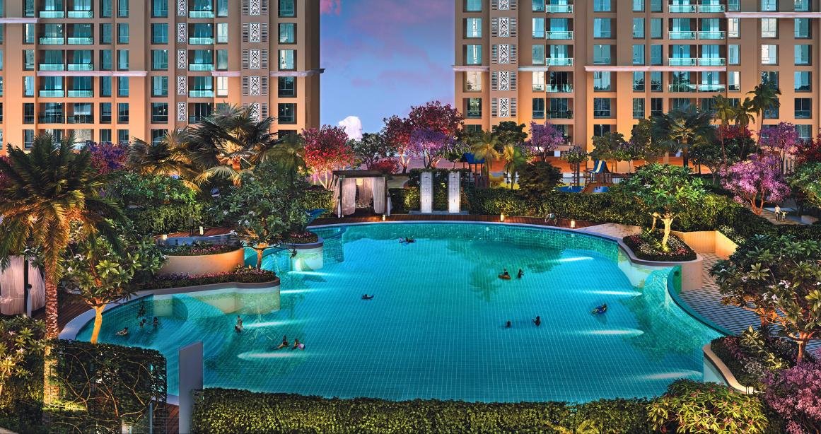 Dosti-Pine-Amenities-Swimming-Pool-Aerial-Balkum-Thane-West